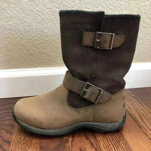 Baffin Danka Women’s Bell-W009 Boots Size 6 Chocolate Color $199 Buckle - Picture 2 of 16